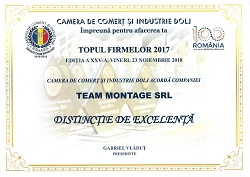2017 – Distinctie de excelenta